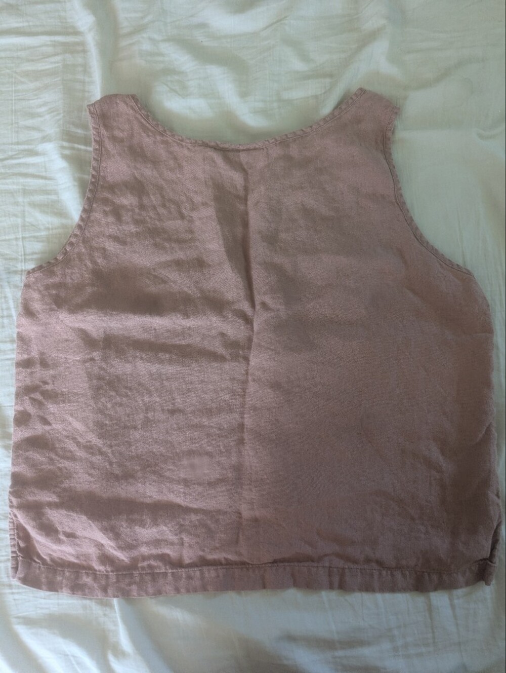 Parachute Linen Tank Large Pink Blush Mauve Clay - Picture 6 of 6